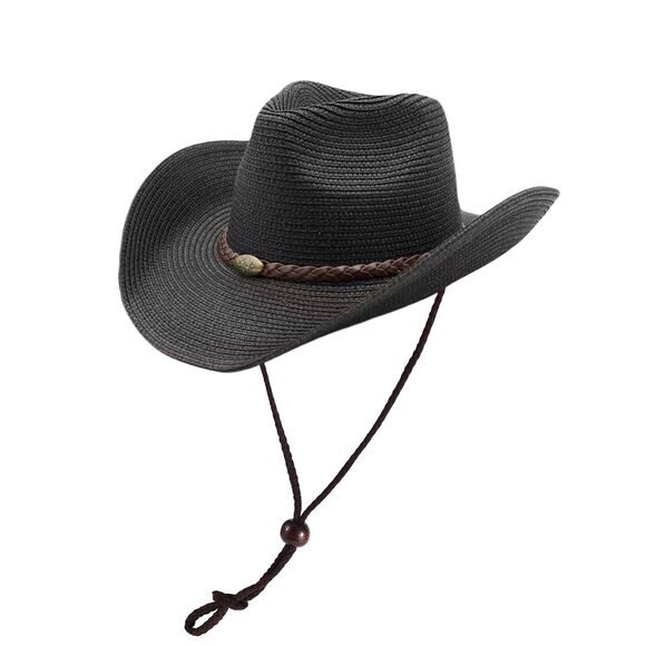 7724 Straw Cowgirl Hat For Women Cowboy Hats For Men Wide Brim Sun Hat